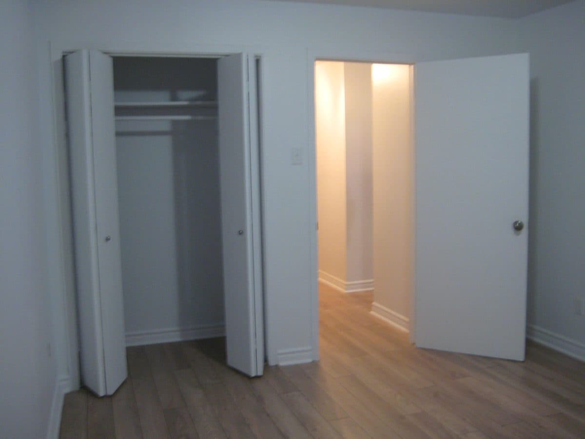 Bedroom with a generous built-in closet